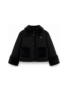 Giubbino per bambina Herno Kids nero con inserti in ecopelliccia GI000104G33344 9300 HERNO KIDS 