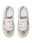 Sneakers per bambini Burberry Kids bianco con motivo Check 8089736 B9368 BURBERRY KIDS 