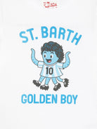 T-shirt per bambino MC2 Saint Barth Kids bianca con stampa grafica Denver DNV0001 01959L MC2 ST. BARTH KIDS 