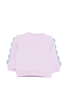 Felpa per neonata Stella McCartney Kids viola con stampa pesciolino TY4040 Z3409 539 STELLA McCARTNEY KIDS 