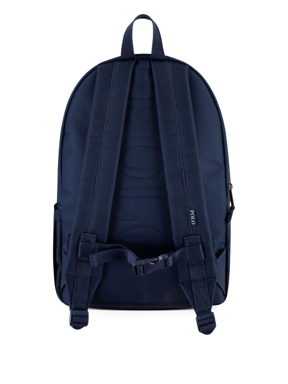 Zaino per bambini Polo Ralph Lauren Kids blu con motivo Polo Pony 9AR151 BCV Ralph Lauren kids 