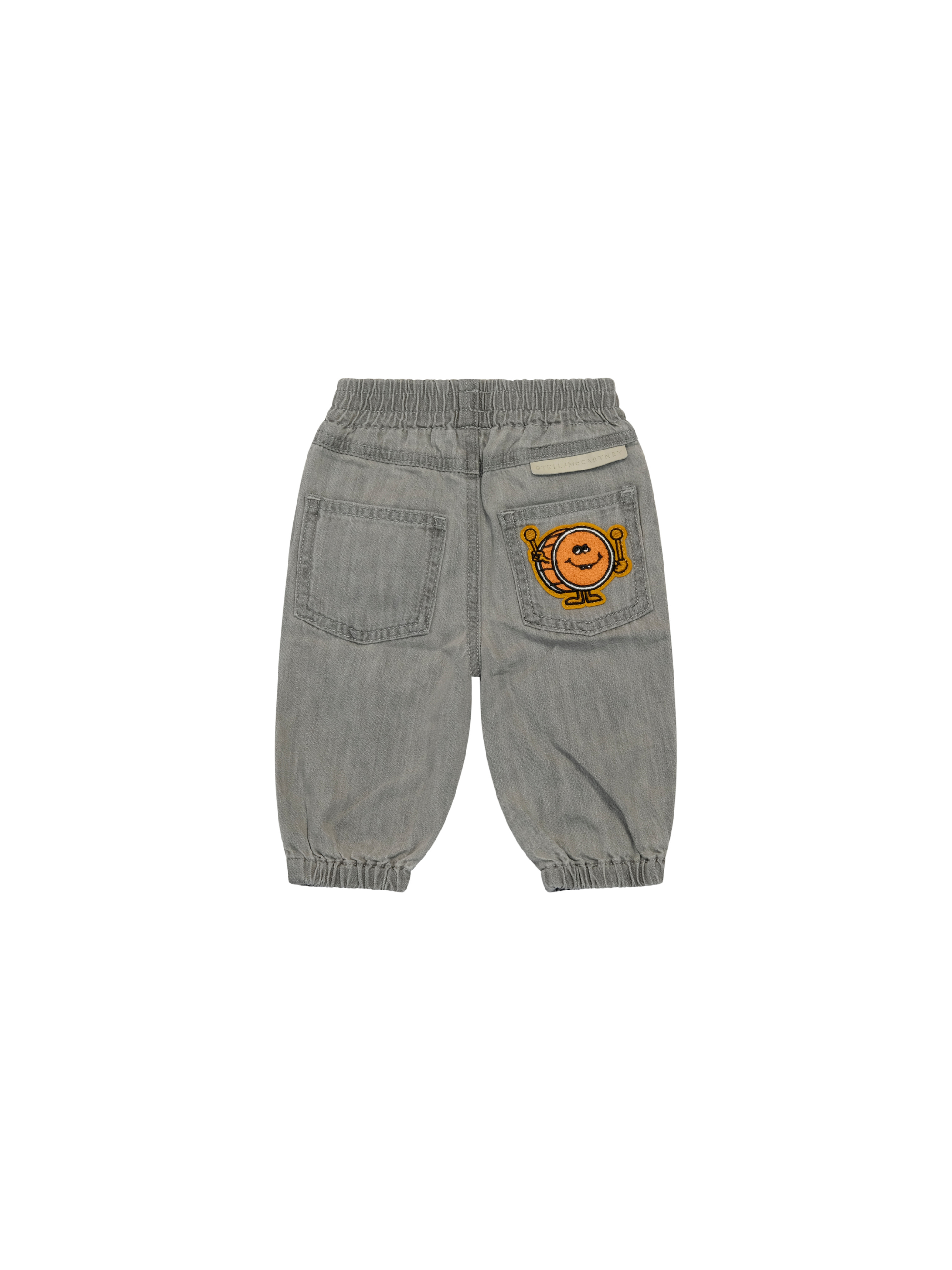 Pantaloni per neonato Stella McCartney Kids grigio con dettagli applicati TY6500 Z0522 909 STELLA McCARTNEY KIDS 
