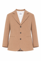 Blazer per bambino Douuod Kids beige con tasca a filetto DY2P74 I0292 334 DOUUOD KIDS 