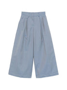 Pantaloni per bambina Simonetta blu con design pieghe SY6A90 G0212 645 SIMONETTA KIDS 