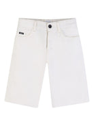 Shorts per bambino Boss Kids bianchi con cinque tasche J53244 10P BOSS KIDS 