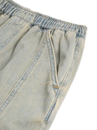 Jeans per bambino Bobo Choses denim con stampa logo B126AC098 461 BOBO CHOSES KIDS 
