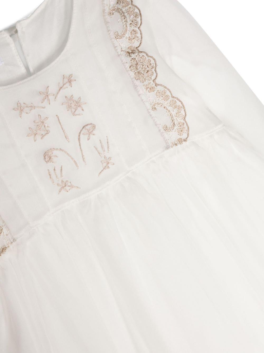 Abito per neonata Jesurum Baby Valencienne bianco con ricamo VALENCIENNE 41 JESURUM KIDS 