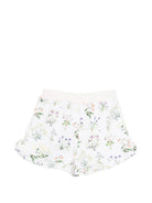 Shorts Acacia per bambina Molo bianchi con stampa fiori 2S26H119 9541 MOLO KIDS 