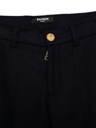 Pantaloni per bambino Balmain Kids blu con logo ricamato BX6P80 I0283 621OR BALMAIN KIDS 