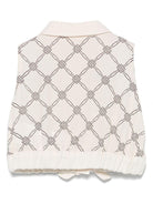 Camicia per bambina Elisabetta Franchi La Mia Bambina beige con stampa EGCA0420VI022 D595 ElISABETTA FRANCHI 