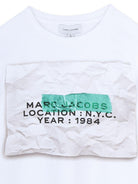T-shirt per bambino The Marc Jacobs Kids bianca con stampa grafica W60764 U31 THE MARC JACOBS KIDS 