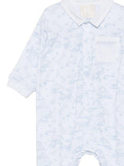 Set tutina cappellino per neonato Givenchy Kids azzurro con stampa grafica all-over H31264 N48 GIVENCHY KIDS 
