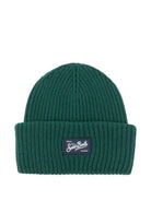 Berretto per bambini MC2 Saint Barth Kids verde con toppa con logo BRR0001 02305I MC2 ST. BARTH KIDS 