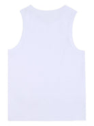 Canotta per bambina Givenchy Kids bianca con logo sul davanti H31114 10P GIVENCHY KIDS 