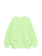 Felpa per bambino Molo verde con dettagli ricamati 6S26J216 5694 MOLO KIDS 