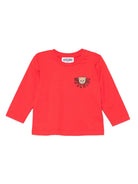 T-shirt per neonati Moschino Kids rosso con motivo Teddy Bear MVO00RLAA10 50109 MOSCHINO KIDS 