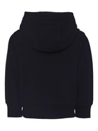 Felpa per bambino Moncler Enfant nera con cappuccio e logo ricamato K29548G00017899PS 999 MONCLER ENFANT 