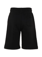 Shorts per bambino Moschino Kids nero con stampa tre Teddy Bear HUQ02MLCA89 60100 MOSCHINO KIDS 