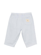 Pantaloni per neonato Bonpoint blu con vita elasticizzata S06ZPAW00003 010 BONPOINT KIDS 