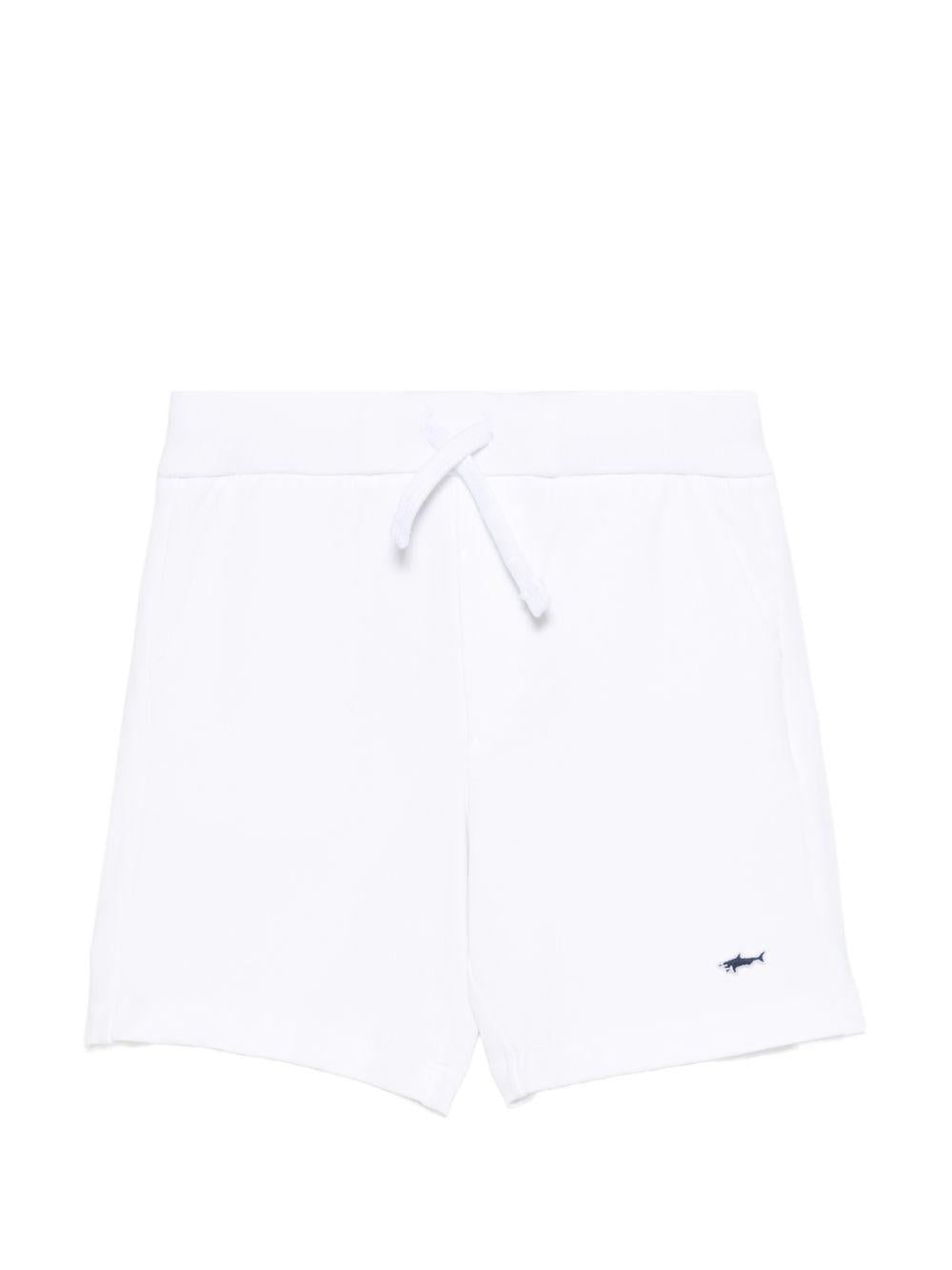 Shorts per bambino Paul & Shark Junior bianco con coulisse WUQ004LDA60 10101 PAUL & SHARK KIDS 