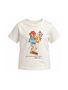 T-shirt per bambino Polo Ralph Lauren Kids bianca con stampa grafica Polo Bear 322A12428 002 Ralph Lauren kids 