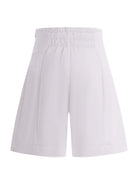 Bermuda  per bambina Monnalisa bianco con pieghe 71G407 7303 0001 MONNALISA KIDS 