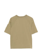 T-shirt per bambino C.P. Company Kids verde con applicazione logo CMM00RLAA17 30915 C.P.COMPANY KIDS 