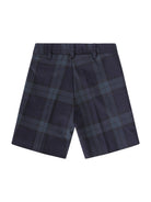 Shorts per neonato Baroni blu con motivo scozzese 10522 VERDE BARONI 