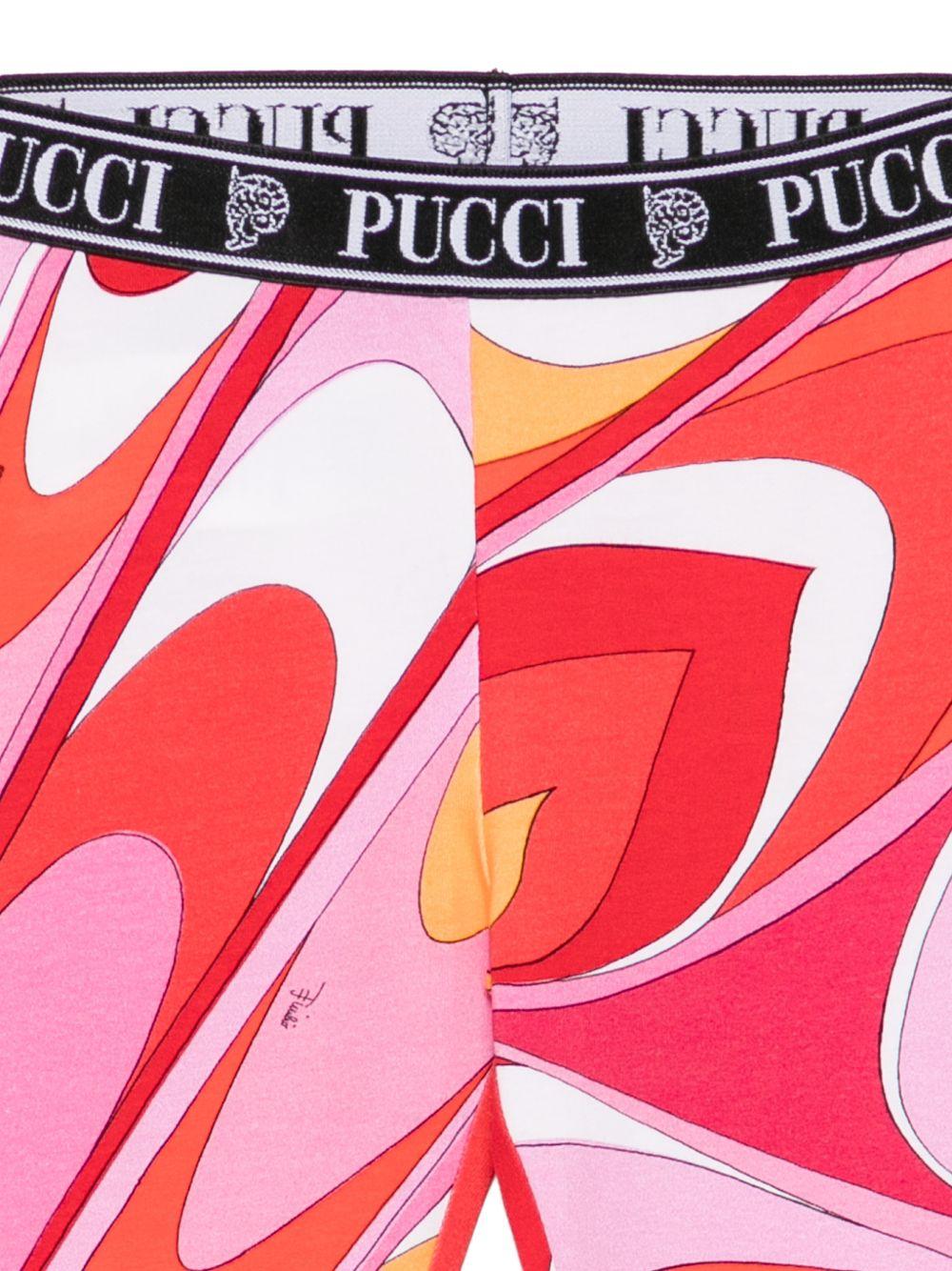 Leggings per bambina Emilio Pucci Junior multicolore con stampa Iride PY6B61 Z3688 50EAR EMILIO PUCCI KIDS 