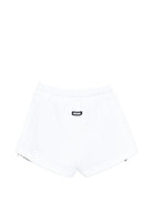 Shorts per bambina MSGM Kids bianchi con dettagli a contrasto S6MSJGSH078 001 MSGM KIDS 
