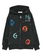 Felpa per bambino MSGM Kids nero con cappuccio F5MSJBZH251 MS040 MSGM KIDS 