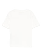T-shirt per neonata Elisabetta Franchi La Mia Bambina bianco con logo ricamato EGTS0980JE006 0000 ElISABETTA FRANCHI 