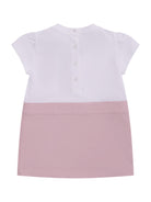 Abito per neonata Fendi Kids rosa con stampa fiocco BFB585 AEXZ F1UL9 FENDI KIDS 
