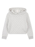 Felpa per bambina Givenchy Kids grigia con motivo jacquard con logo H30991 A01 GIVENCHY KIDS 