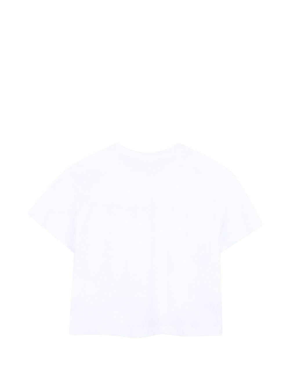 T-shirt per bambina Givenchy Kids bianca con stampa logo sul davanti H31315 10P GIVENCHY KIDS 