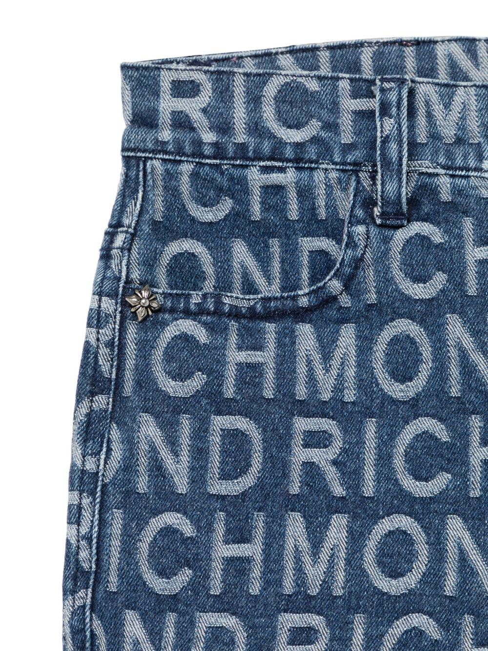 Shorts per bambina John Richmond Junior in denim con effetto jacquard RGP25122SH DENIM JOHN RICHMOND JUNIOR 