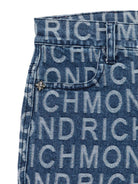 Shorts per bambina John Richmond Junior in denim con effetto jacquard RGP25122SH DENIM JOHN RICHMOND JUNIOR 