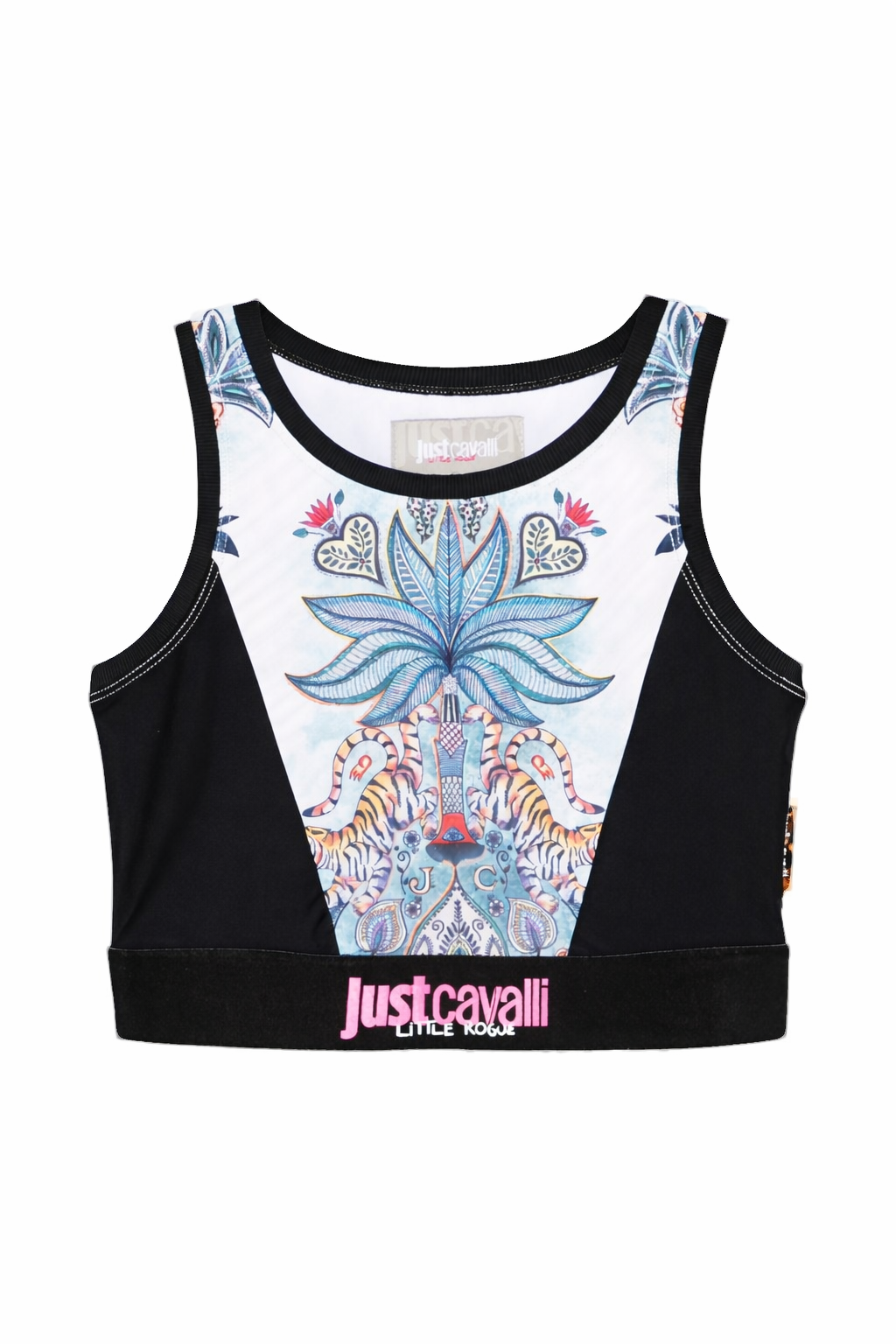 Canotta per bambina Just Cavalli Kids Little Rogue multicolore con stampa JGP26247TO TR.GARDEN ROBERTO CAVALLI KIDS 