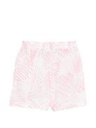 Shorts per bambina MSGM Kids bianco con stampa grafica all-over S6MSJUBE166 MS070 MSGM KIDS 