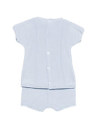Set maglia con shorts per neonato Paz Rodriguez azzurro con bottoni 103C-123415 801 PaZ RODRIGUEZ KIDS 