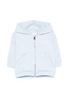 Felpa per neonato Givenchy Kids azzurra con logo sul davanti H31195 77L GIVENCHY KIDS 