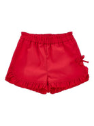 Shorts per neonata Monnalisa rossi con dettaglio fiocco 37G405 7301 0044 MONNALISA KIDS 
