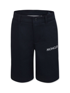 Bermuda con logo per bambino Moncler Enfant blu con passanti K19542B00002597G4 744 MONCLER ENFANT 