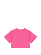 Set t-shirt e shorts per bambina Moschino Kids fucsia con stampa Teddy Bear HAG01HLBA00 50533 MOSCHINO KIDS 