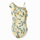 Costume Net per bambina Molo beige con stampa Limoni all-over 8S26P502 9505 MOLO KIDS 