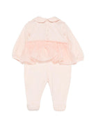 Tutina per neonata Elisabetta Franchi La Mia Bambina con ruches ENTU1560JF054 C036 ElISABETTA FRANCHI KIDS 