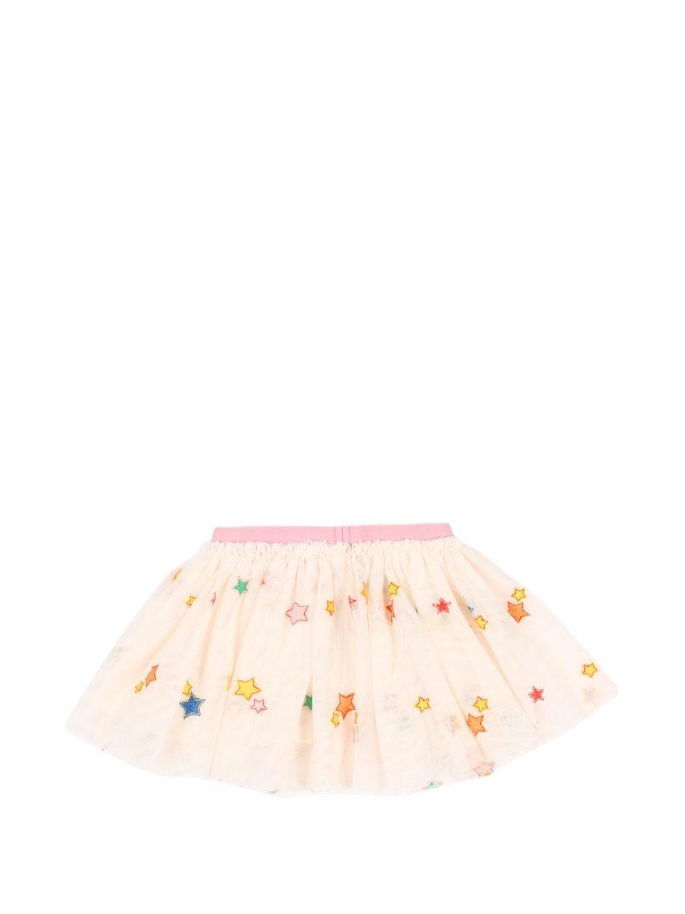 Gonna per neonata Stella McCartney Kids rosa con stelline ricamate TZ7001 Z3867 189MC STELLA McCARTNEY KIDS 