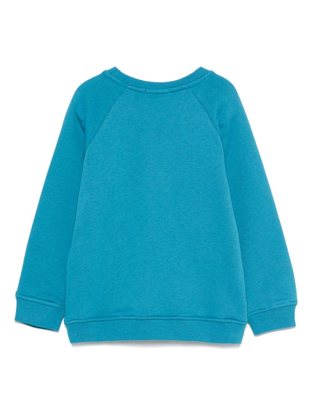 Felpa per bambini Stella McCartney Kids blu con stampa grafica TX4S00 Z0453 60P STELLA McCARTNEY KIDS 