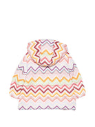 Piumino per bambina Missoni Kids multicolore con stampa a zigzag MZ2A10 N0443 999 MISSONI KIDS 