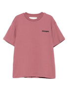 T-shirt per bambini MSGM Kids rosa con stampa logo F5MSJUTH056 MS045 MSGM KIDS 